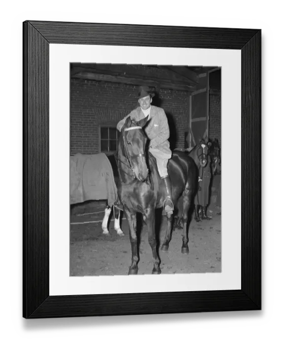 Framed Print : Errol Flynn Riding Horse Framed Print : Errol Flynn Riding Horse