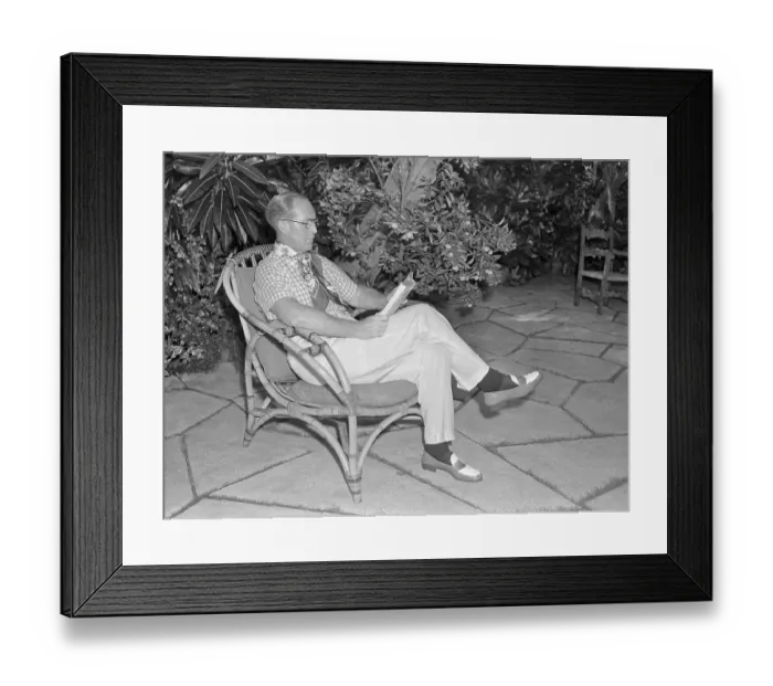 Framed Print : Joseph Patrick Kennedy Reading a Book Framed Print : Joseph Patrick Kennedy Reading a Book
