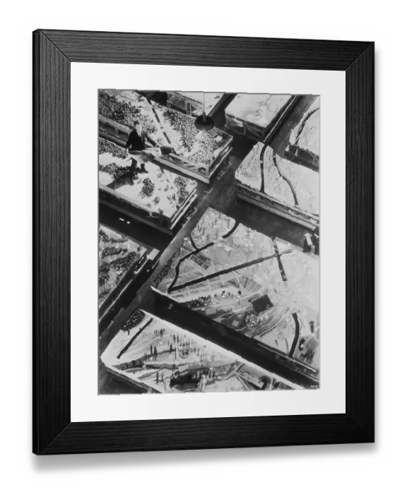 Framed Print : Man and Panaromic Model Framed Print : Man and Panaromic Model