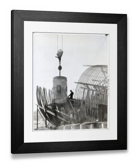 Framed Print : Grand Coulee Dam Construction Framed Print : Grand Coulee Dam Construction