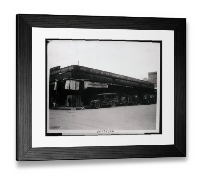 Framed Print : Scatena Fruit Company Framed Print : Scatena Fruit Company
