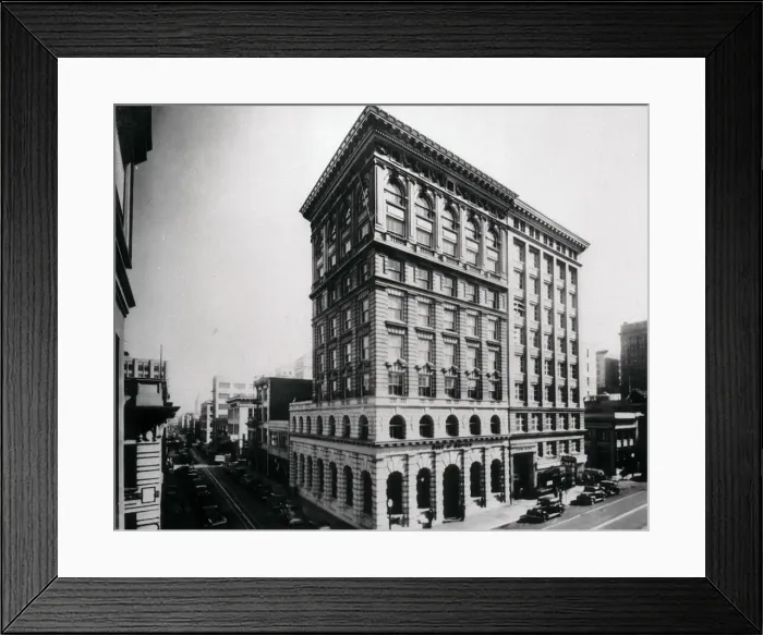Framed Print : First Bank of America Building Framed Print : First Bank of America Building