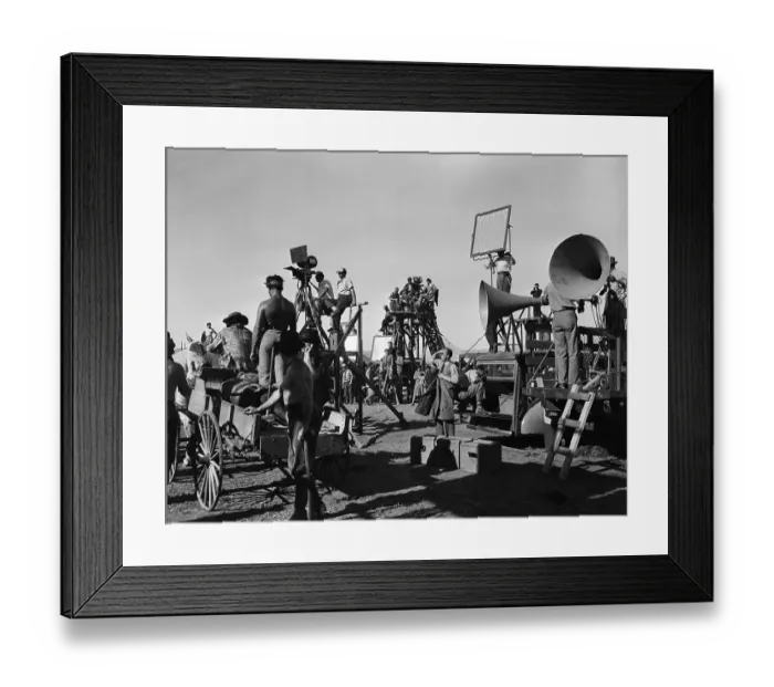Framed Print : Extensive Movie Set on Union Pacific