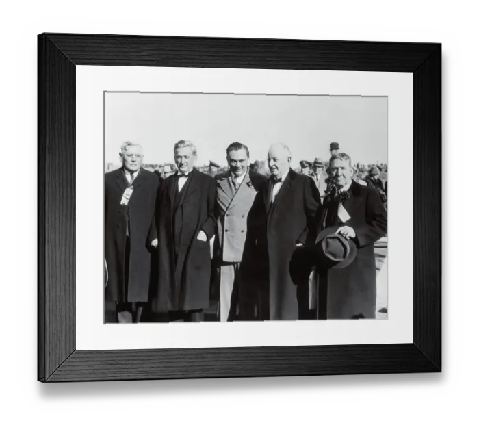 Framed Print : W. Lee O'Daniel Posing With Colleagues Framed Print : W. Lee O'Daniel Posing With Colleagues