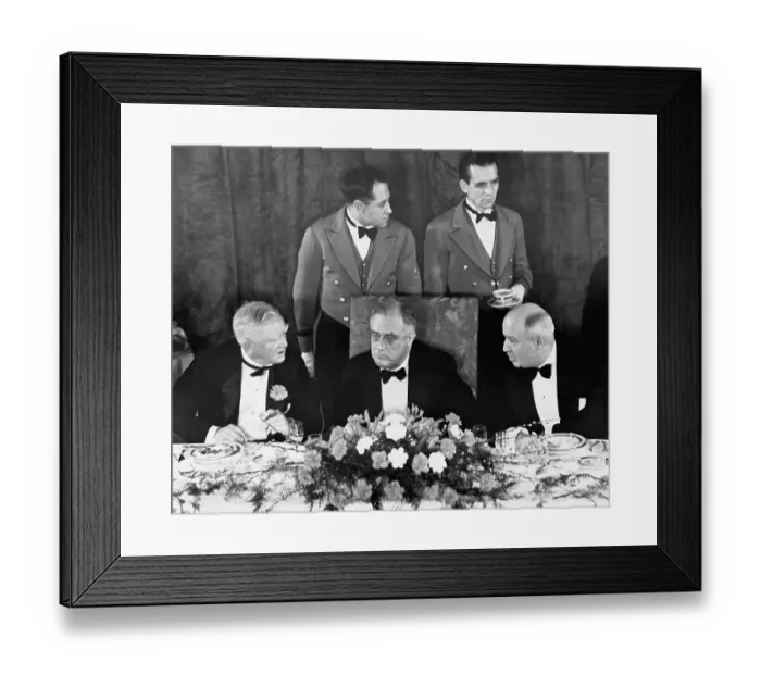 Framed Print : Dinner with Garner, Roosevelt, and Farley Framed Print : Dinner with Garner, Roosevelt, and Farley