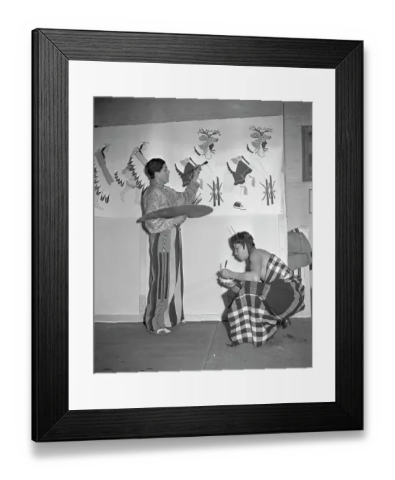 Framed Print : Native American Arts And Clothing