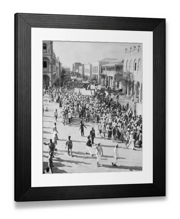 Framed Print : Djibouti People Protest In Street Framed Print : Djibouti People Protest In Street
