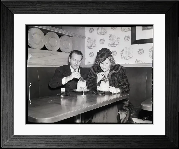 Framed Print : Ralph Bellamy and Wife Drink Mint Julep Framed Print : Ralph Bellamy and Wife Drink Mint Julep