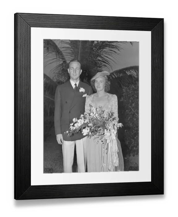 Framed Print : Mr. and Mrs. Firman Desloge Married Framed Print : Mr. and Mrs. Firman Desloge Married