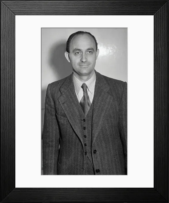 Framed Print : Physics Nobel Prize Winner Enrico Fermi Posing Framed Print : Physics Nobel Prize Winner Enrico Fermi Posing