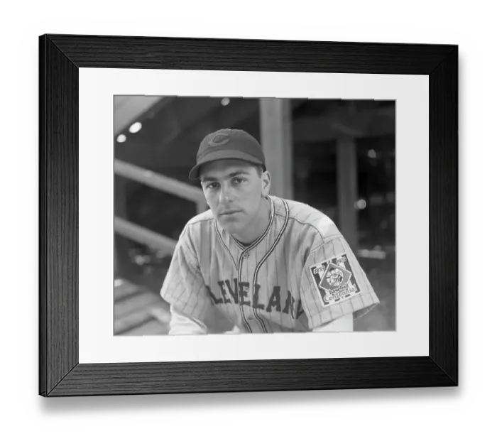 Framed Print : Cleveland Rookie Lou Boudreau in Serious Pose Framed Print : Cleveland Rookie Lou Boudreau in Serious Pose