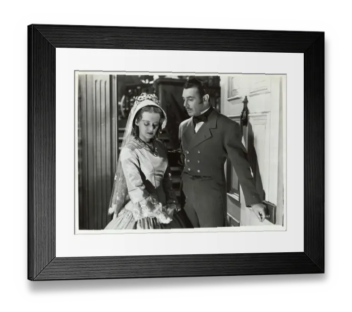 Framed Print : Actress Bette Davis With George Brent in The Old Maid Framed Print : Actress Bette Davis With George Brent in The Old Maid