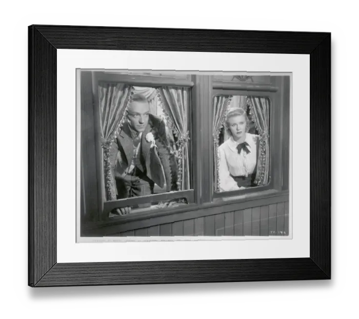 Framed Print : Actors Fred Astaire and Ginger Rogers Peering from Windows Framed Print : Actors Fred Astaire and Ginger Rogers Peering from Windows