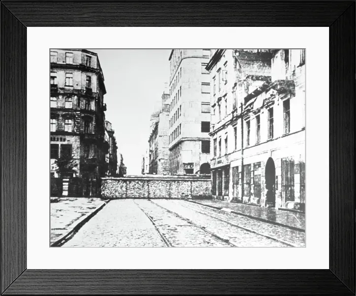 Framed Print : Wall Separating Area of Warsaw Framed Print : Wall Separating Area of Warsaw