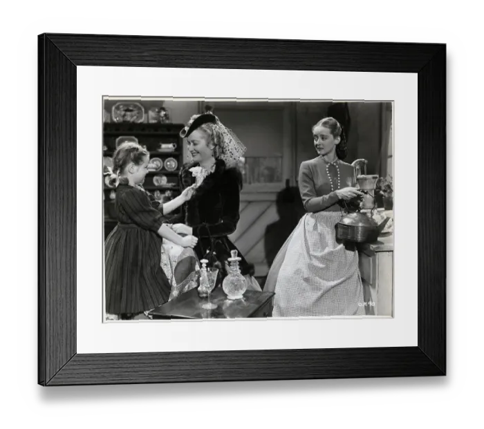 Framed Print : B. Davis & Miriam Hopkins In Old Maid Framed Print : B. Davis & Miriam Hopkins In Old Maid