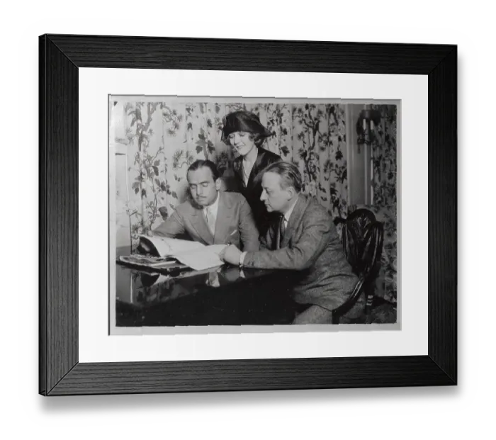 Framed Print : Mary Pickford Standing with Others Sitting Framed Print : Mary Pickford Standing with Others Sitting