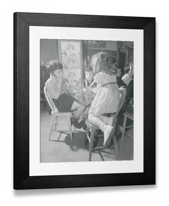 Framed Print : Youngsters with Language Oddities Using Telephone Therapy Framed Print : Youngsters with Language Oddities Using Telephone Therapy