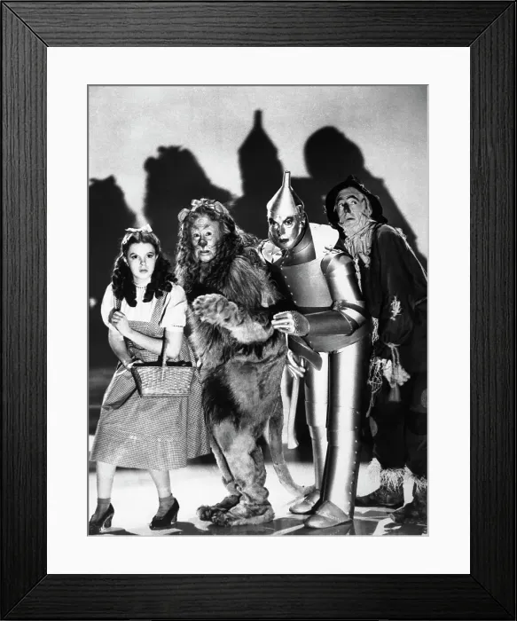 Framed Print : Dorothy, the Cowardly Lion, the Tin Woodman, and Scarecrow Framed Print : Dorothy, the Cowardly Lion, the Tin Woodman, and Scarecrow