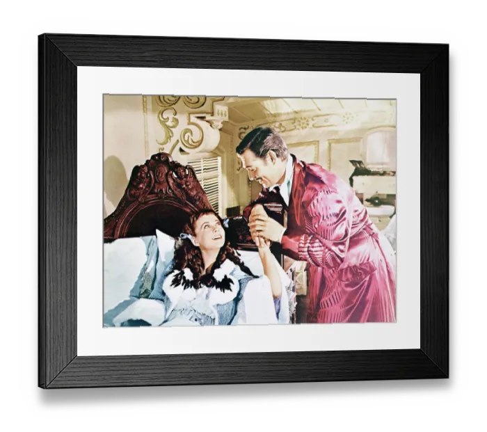 Framed Print : Vivien Leigh and Clark Gable in Gone With the Wind Framed Print : Vivien Leigh and Clark Gable in Gone With the Wind