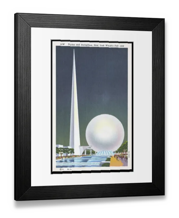 Framed Print : 1939 Monuments of New York World's Fair Framed Print : 1939 Monuments of New York World's Fair