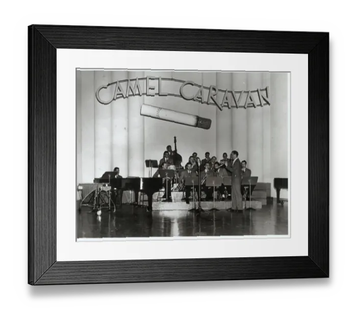 Framed Print : Benny Goodman Band Playing on Stage Framed Print : Benny Goodman Band Playing on Stage