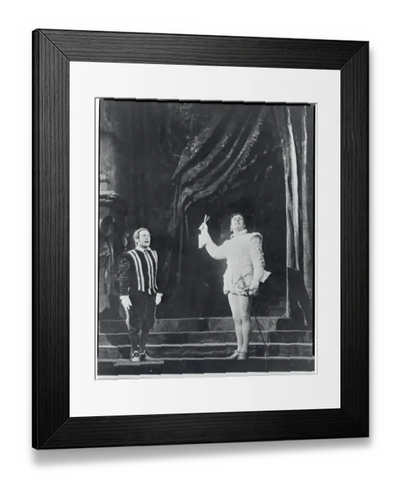 Framed Print : Ezio Pinza and Lazzari Performing