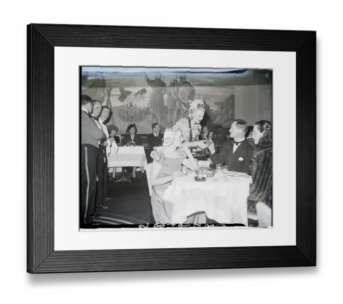 Framed Print : Cigarette Girl at NY Night Club 1939 Framed Print : Cigarette Girl at NY Night Club 1939