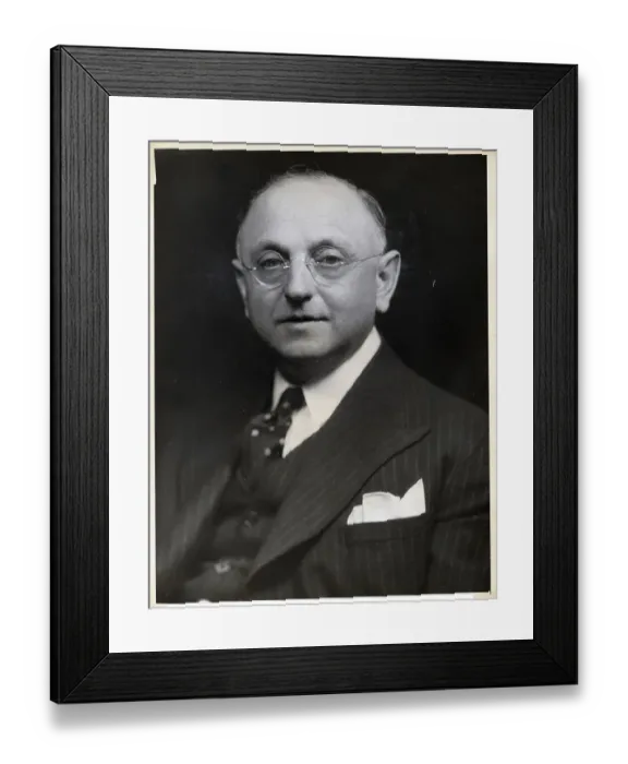 Framed Print : Headshoulders Photo Of Frank Buchman