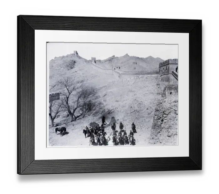 Framed Print : Us Troop Patroling Sector Of Great Wall Framed Print : Us Troop Patroling Sector Of Great Wall