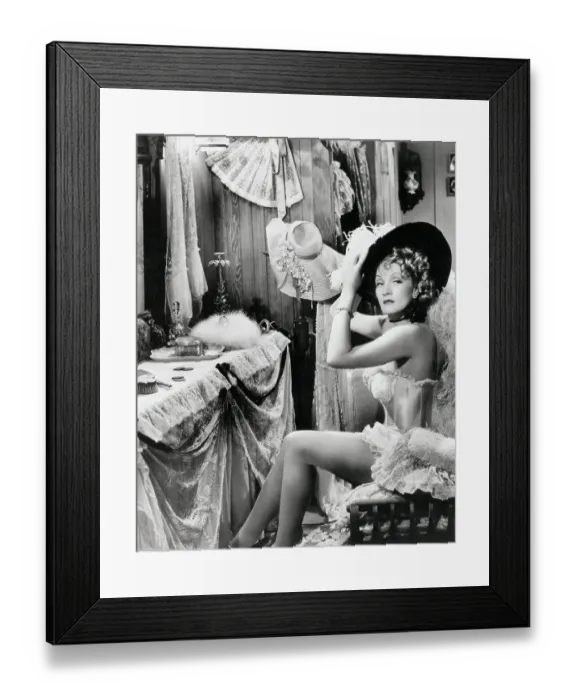 Framed Print : Marlene Dietrich in Destry Rides Again Framed Print : Marlene Dietrich in Destry Rides Again