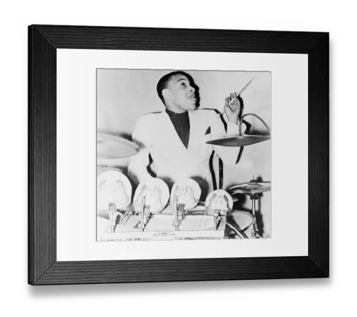 Framed Print : Chick Webb Playing Drums Framed Print : Chick Webb Playing Drums