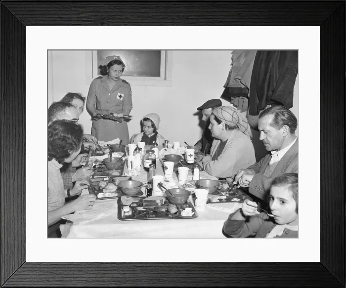 Framed Print : Jean Odnar Serving Hungarian Immigrants Framed Print : Jean Odnar Serving Hungarian Immigrants
