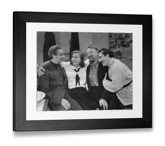 Framed Print : Greta Garbo Singing with Others Framed Print : Greta Garbo Singing with Others
