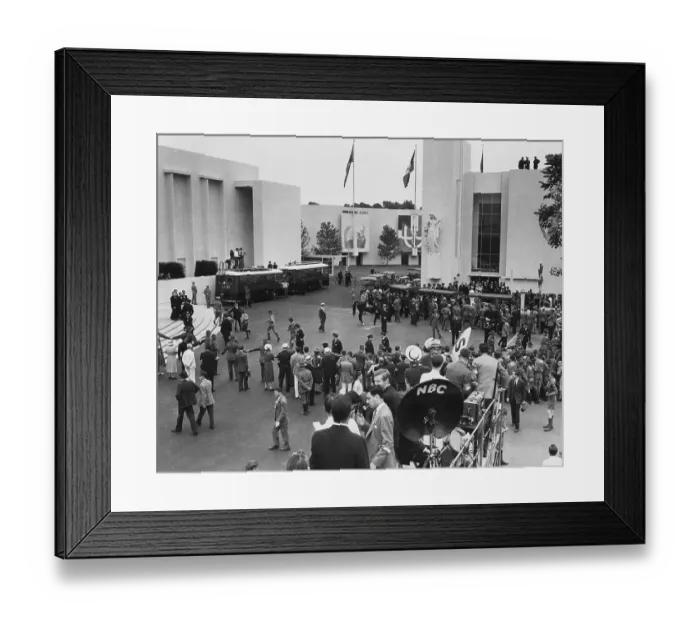 Framed Print : NBC Crew Taping World's Fair Framed Print : NBC Crew Taping World's Fair