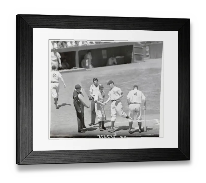 Framed Print : Joe DiMaggio After Home Run Framed Print : Joe DiMaggio After Home Run