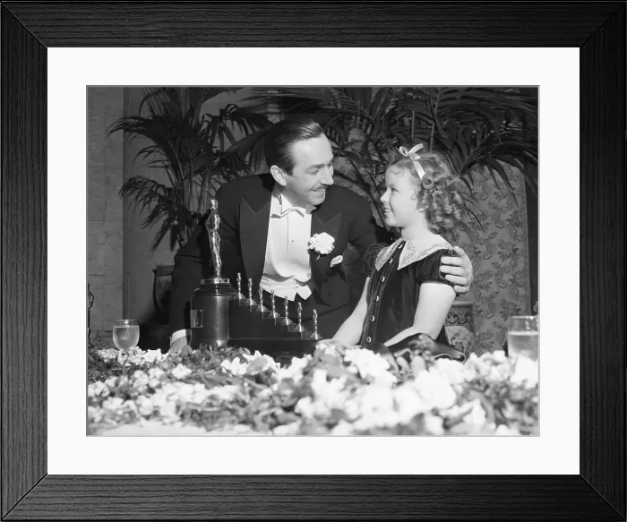 Framed Print : Shirley Temple and Walt Disney Framed Print : Shirley Temple and Walt Disney