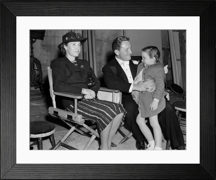 Framed Print : Actor Spencer Tracy Sitting with His Family Framed Print : Actor Spencer Tracy Sitting with His Family