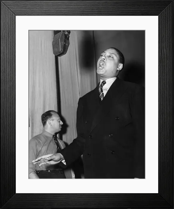 Framed Print : Joe Turner Singing On Stage Framed Print : Joe Turner Singing On Stage