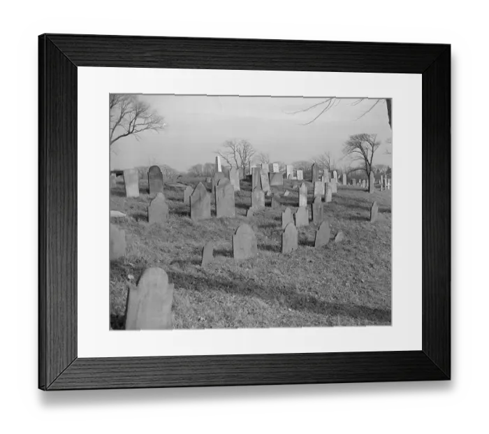 Framed Print : Ancient Cemetery in Sandwich Framed Print : Ancient Cemetery in Sandwich