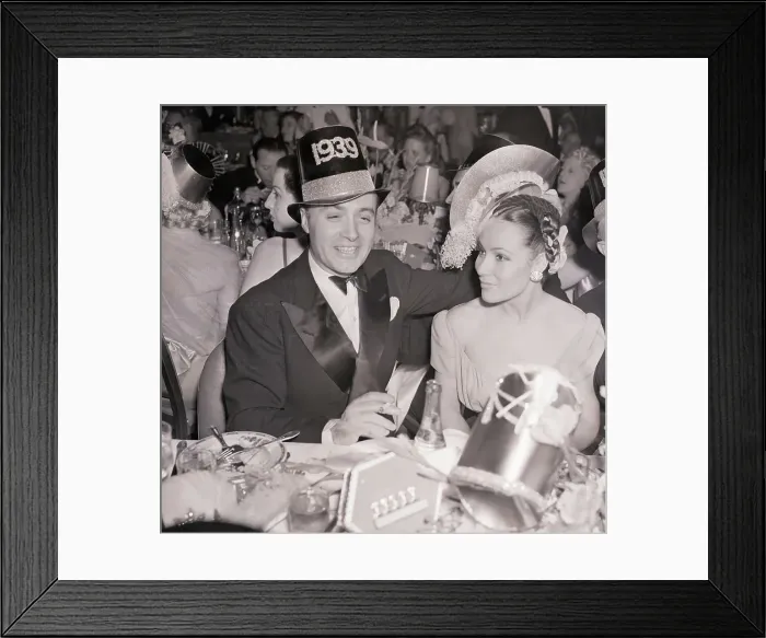 Framed Print : Charles Boyer and Dolores Del Rio at Party Framed Print : Charles Boyer and Dolores Del Rio at Party