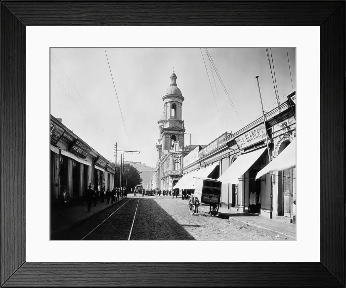 Framed Print : Street Scene from Concepcion