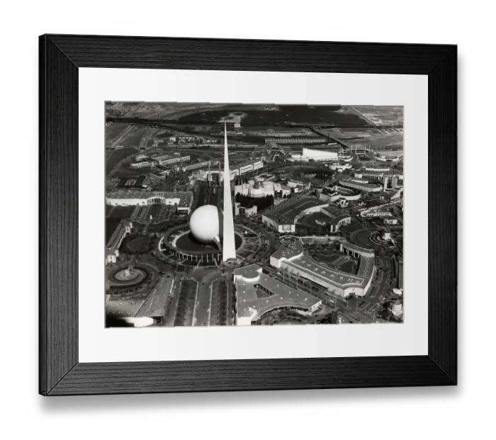 Framed Print : View From Air Of Ny World'S Fair Framed Print : View From Air Of Ny World'S Fair