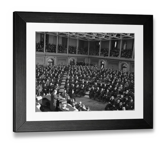 Framed Print : FDR Speaking to Congress Framed Print : FDR Speaking to Congress
