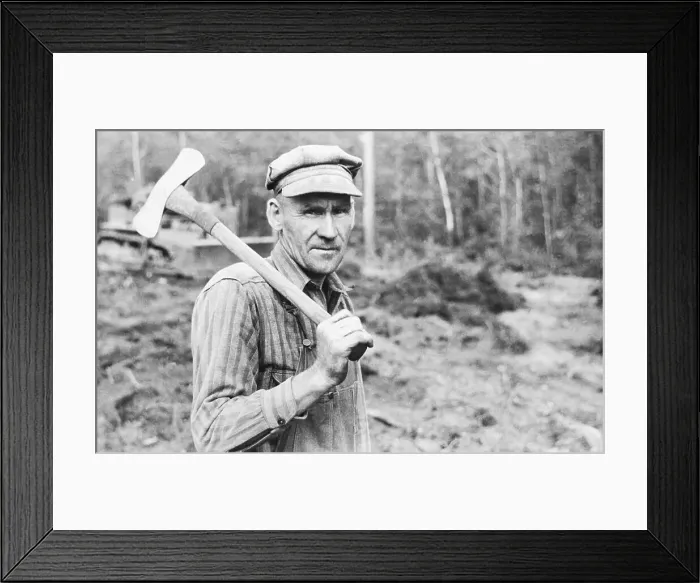 Framed Print : A Minnesota Lumberjack Framed Print : A Minnesota Lumberjack