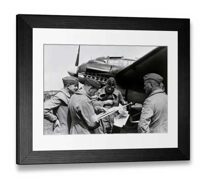 Framed Print : German Officers Ready For Bombing Flight Framed Print : German Officers Ready For Bombing Flight