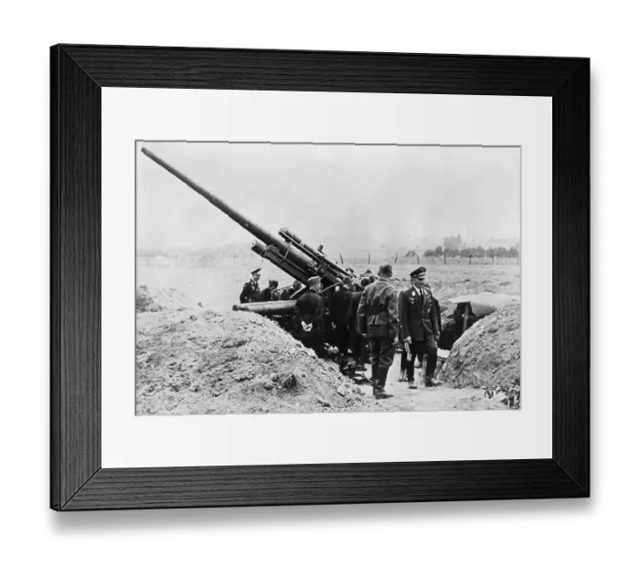 Framed Print : German Anti-Aircraft Guns In Poland Framed Print : German Anti-Aircraft Guns In Poland