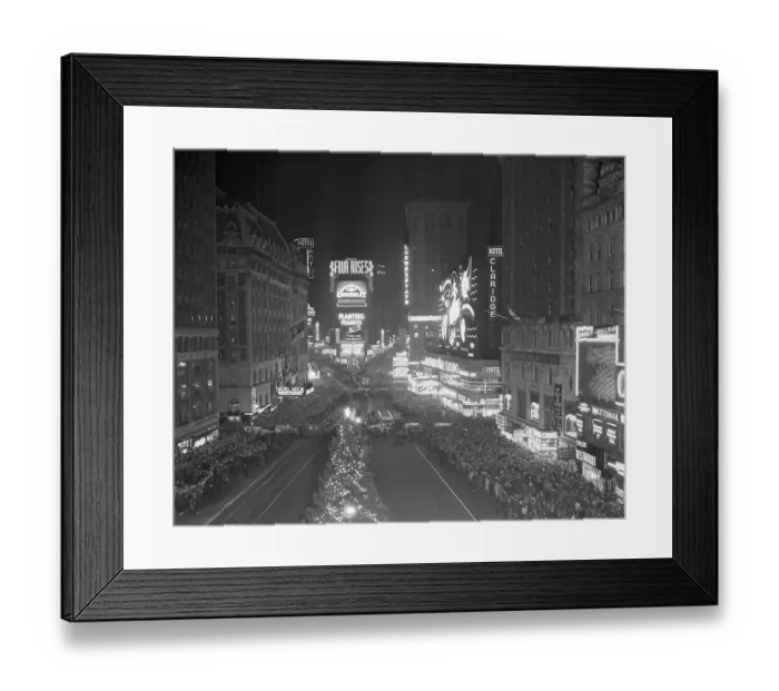 Framed Print : New Years Party in Times Square to Ring in 1939 Framed Print : New Years Party in Times Square to Ring in 1939