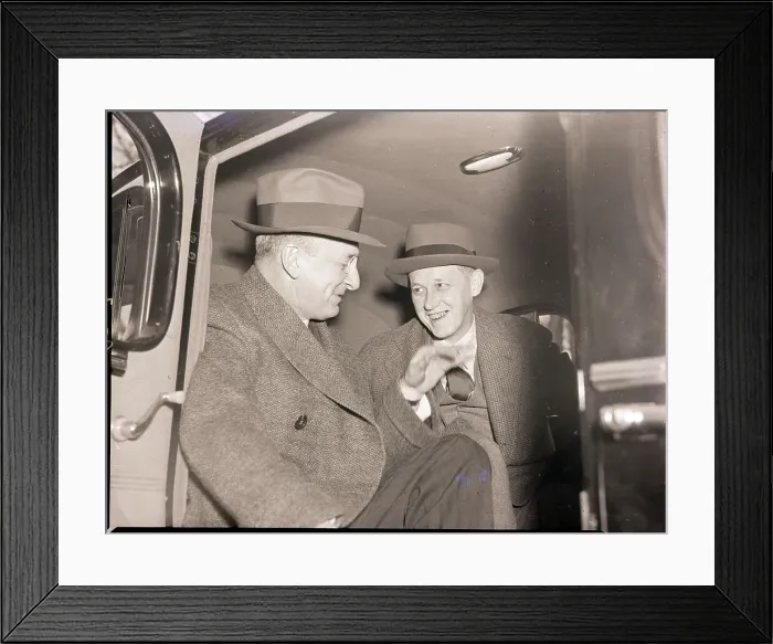 Framed Print : Harry Hopkins and Henry Morgenthau Jr Framed Print : Harry Hopkins and Henry Morgenthau Jr