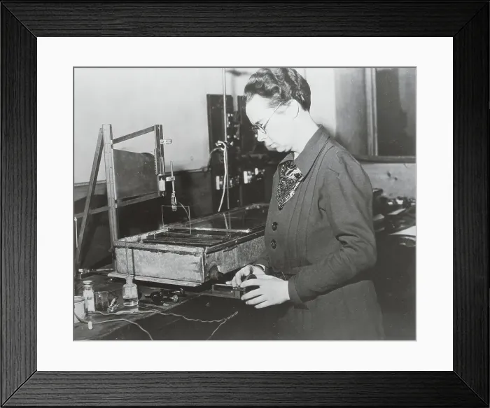 Framed Print : Dr. Blodgett Creating Invention