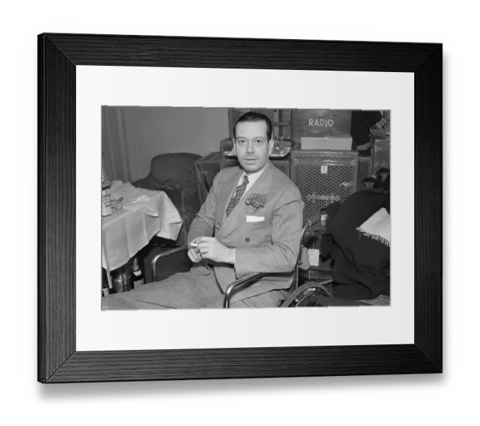 Framed Print : Portrait of Cole Porter Framed Print : Portrait of Cole Porter